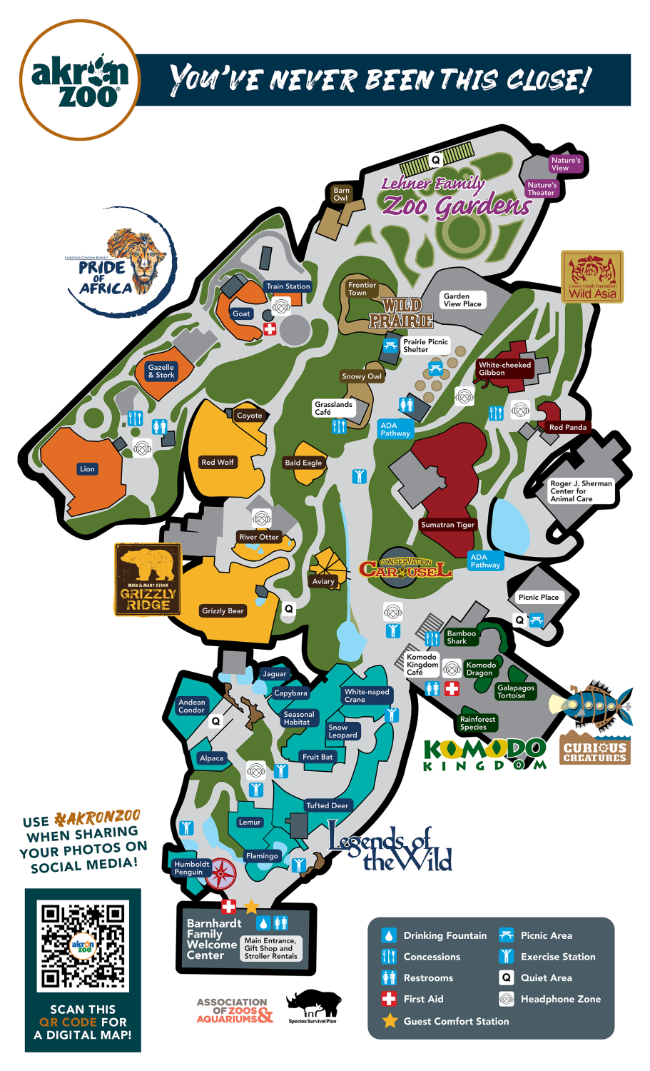 Zoo Map Akron Zoo